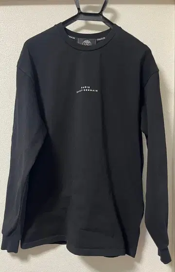 PARIS SANT-GERMAIN 블랙 긴팔 T셔츠