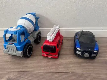 미니카 세트 콘크리트 믹서기 소방차 스포츠카