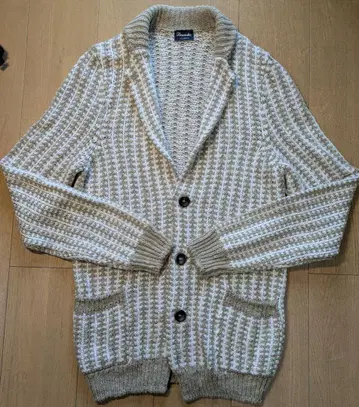 Drumohr 면린넨 니트 가디건