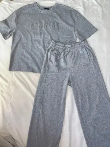 Zara 그레이 맨투맨 셋업