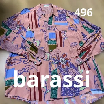 barassi 다채로운 패턴 캐주얼 셔츠