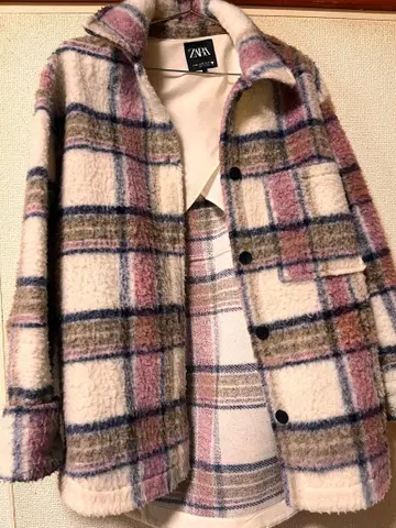 ZARA 체크 무늬 자켓 US XS