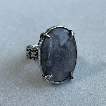 젬킹덤 유니콘 도트 스톤 반지 925 실버