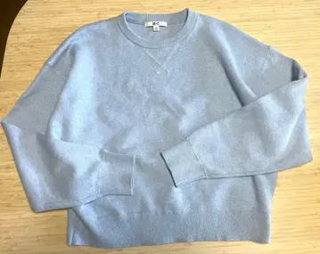 UNIQLO:C 스무스 코튼 크루넥 니트 M 사이즈 블루