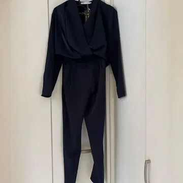 LACE LADIES 네이비 팬츠 수트 셋업 M