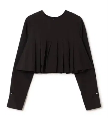 Ray BEAMS 블랙 블라우스