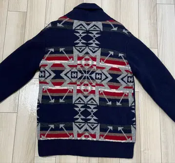 펜들턴풍 오르테가풍 니트 아우터 L 네이티브 무늬