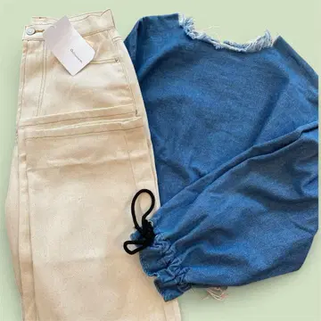 성숙 큐트 데님 셋업 코디 묶음 판매 코디 여성용 의류