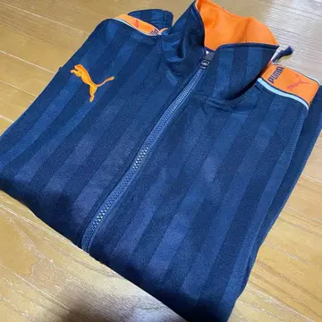 PUMA 스트라이프 저리 SS 네이비 x 오렌지