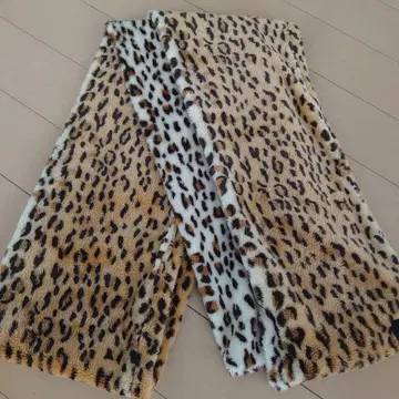 레오파드 무늬 퍼 머플러 스톨 로카빌리 666 펑크 표범 무늬 모즈
