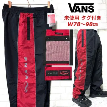 [미사용 택 포함] VANS 90's 나일론 팬츠 와이드 트랙 배기 팬츠