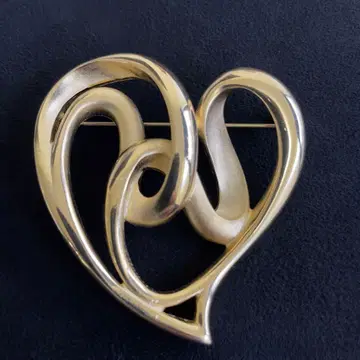 [ 19 ] E. Pearl 하트 인피니티 브로치 빈티지 엘레강트