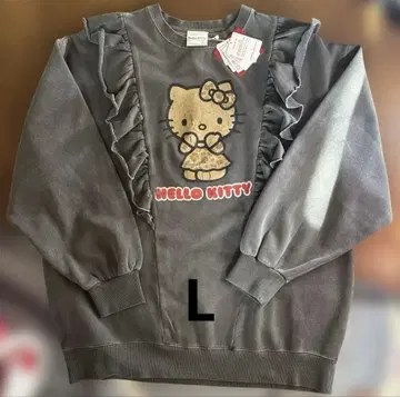 아베일 헬로키티 프릴 속기모 맨투맨 트레이닝복 L 사이즈
