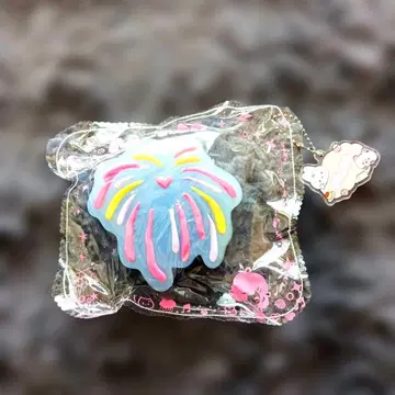 새상품급 MoMo 스퀴즈 불꽃놀이 하트 momo