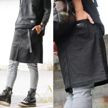 PATY 스판츠 무릎 위 기장 클라이밍 스커트 레이어드 스커트