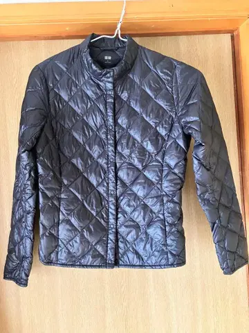 UNIQLO 블랙 퀼팅 다운 자켓 S