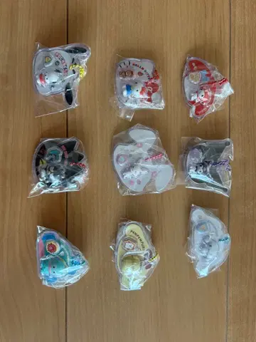 산리오 캐릭터즈 패키지 참 세미 컴프 9종류