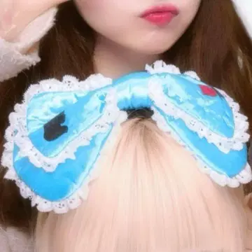 Disney 이상한 나라의 앨리스 리본 머리띠 스카이블루 단종