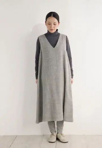 nofl 노플 오버롤 스커트 브라운 계열