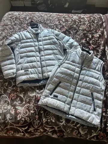 [레어] 오클리 스컬 다운 자켓 베스트 세트