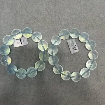 아쿠아 마린 빅볼 17mm 팔찌 남은 2점