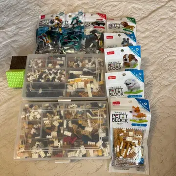 쁘띠 블록 세트 다색 많은 부품