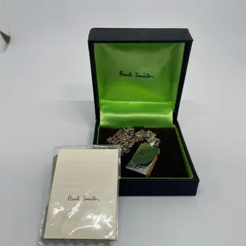 Paul Smith 폴스미스 목걸이 멀티 스트라이프 플레이트 박스 포함