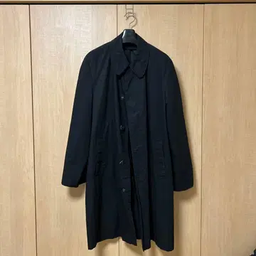 블랙 트렌치코트 밀리터리