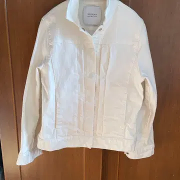 STUDIOUS 화이트 데님 자켓