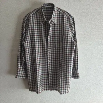 미사용에 가까운 레어템 빈티지 울 100% 타터솔 체크 셔츠
