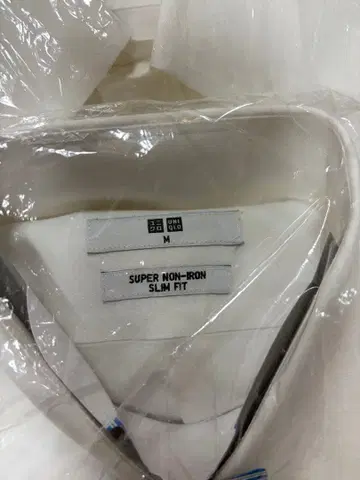 슈퍼 논아이론 화이트 와이셔츠 M 유니클로 버튼 다운 7매