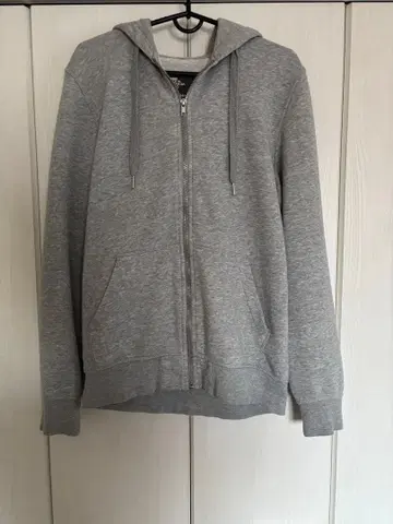 H&M 그레이 풀 집업 후드 맨투맨