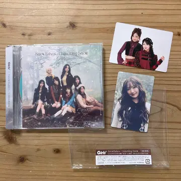 Girls Snowflakes CD+DVD 트레이딩 카드 2장 포함