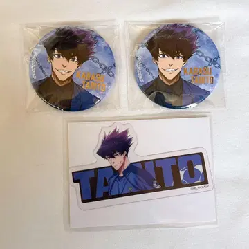 블루 록 에고전 홀로그램 금박 캔뱃지 우토비 토비토