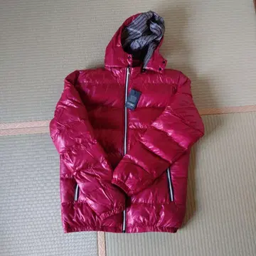 VORG 후드 부착 빨간색 경량 다운 자켓