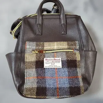 다크 브라운 가죽 백팩