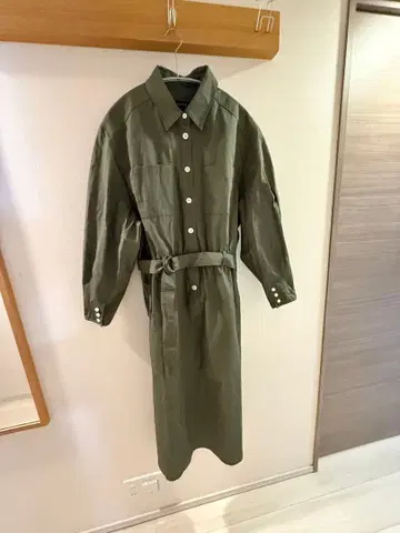 UNTITLED 셔츠 원피스 올리브 그린 사이즈 44 미사용