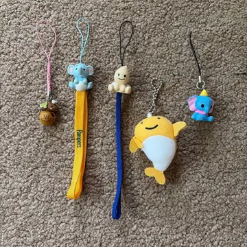 캐릭터 스트랩 세트