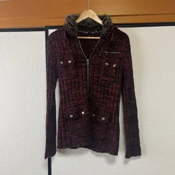 y2k Back & Forth 퍼 니트 헤이세이 punk 그런지 00