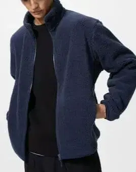 유니클로 보아 플리스 자켓 다크 그레이 XXL 남녀 공용