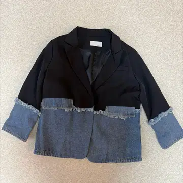 데님 자켓 블랙 데님