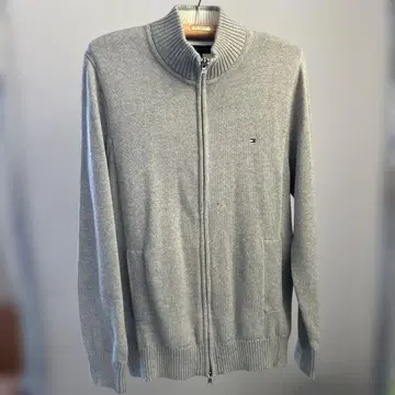 TOMMY HILFIGER 그레이 집업 가디건
