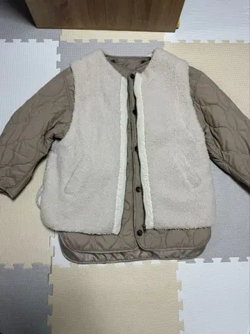 쥬메로 퀼팅 보아 베스트 코트