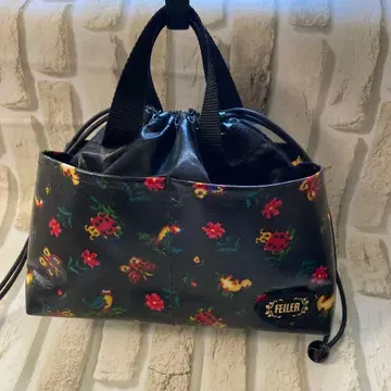 새상품급 FEILER 페이러 하이디 복조리 미니 토트백 블랙