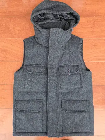 BEAMSHEART 다운 베스트 그레이 S 사이즈