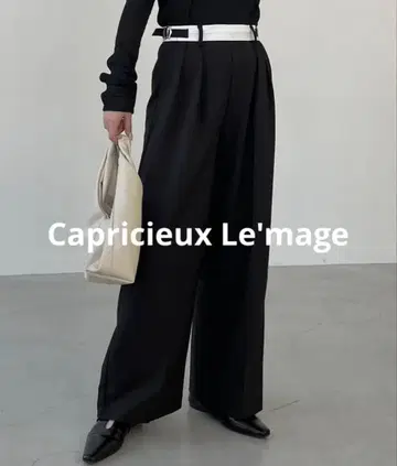 Capricieux Le'mage | 마블 벨트 턱 팬츠 38 사이즈