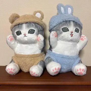 새상품 모프 샌드 mofusand BIG 봉제 인형 2종 세트