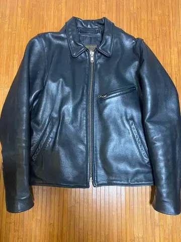 Vanson 블랙 가죽 자켓 싱글 라이더