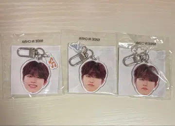 TREASURE 얼굴 아크릴 키링 박정우 희로애락 3개 세트