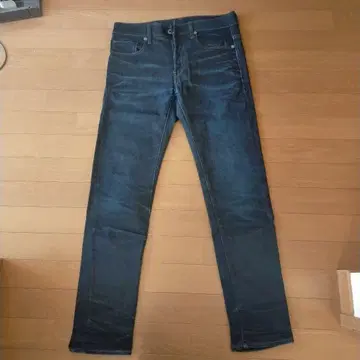 지스타로우 슬림핏 데님 3301 다크 블루